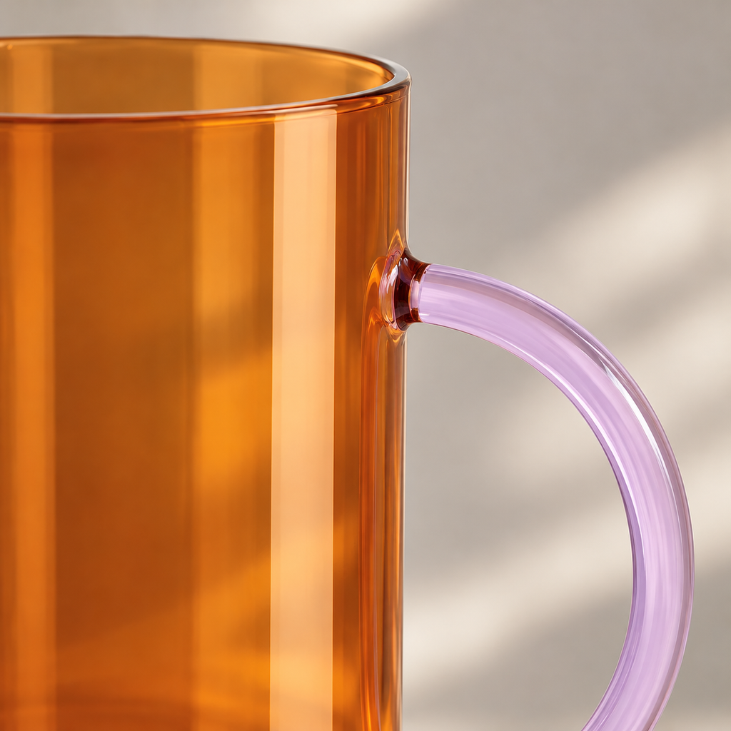 Détail : Rondo Ambre lilas, vue rapprochée de la matière