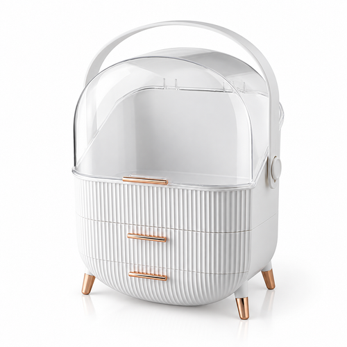 Produit : Auréole, organisateur de cosmétiques à capot transparent
