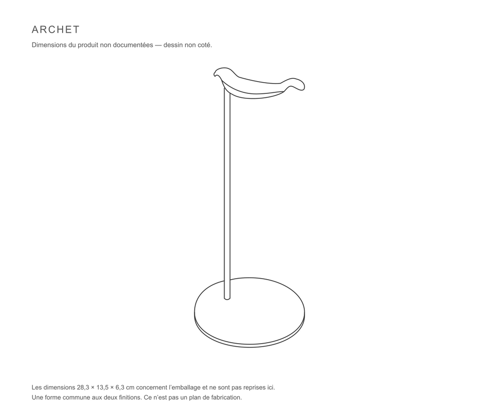 Silhouette : Archet de face